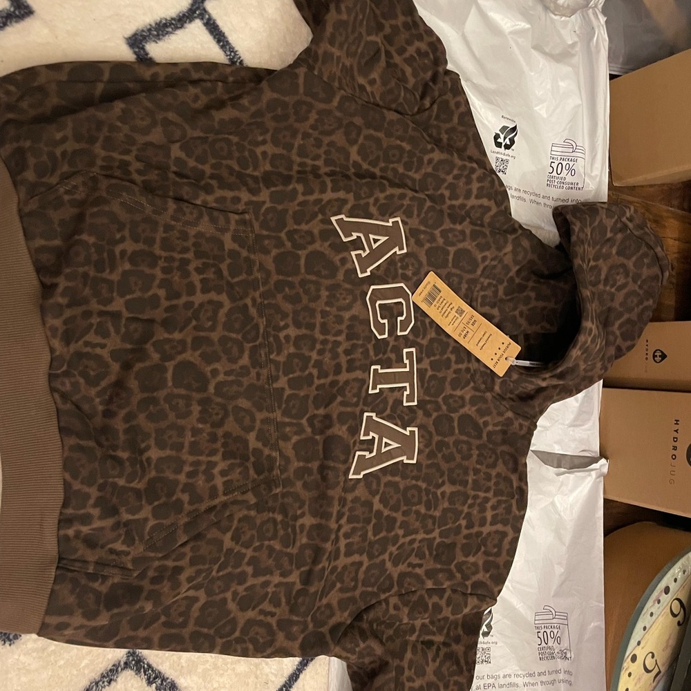 ACTA Leopard Print Women's Sweatshirt XXS